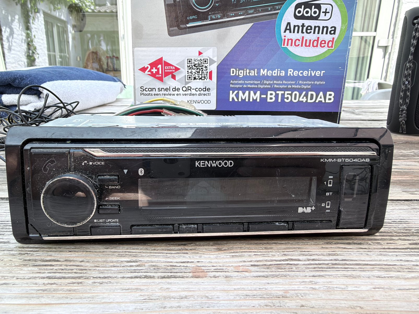 Kenwood autoradio kmm-bt504dab compleet, Auto diversen, Autoradio's, Ophalen of Verzenden, Zo goed als nieuw