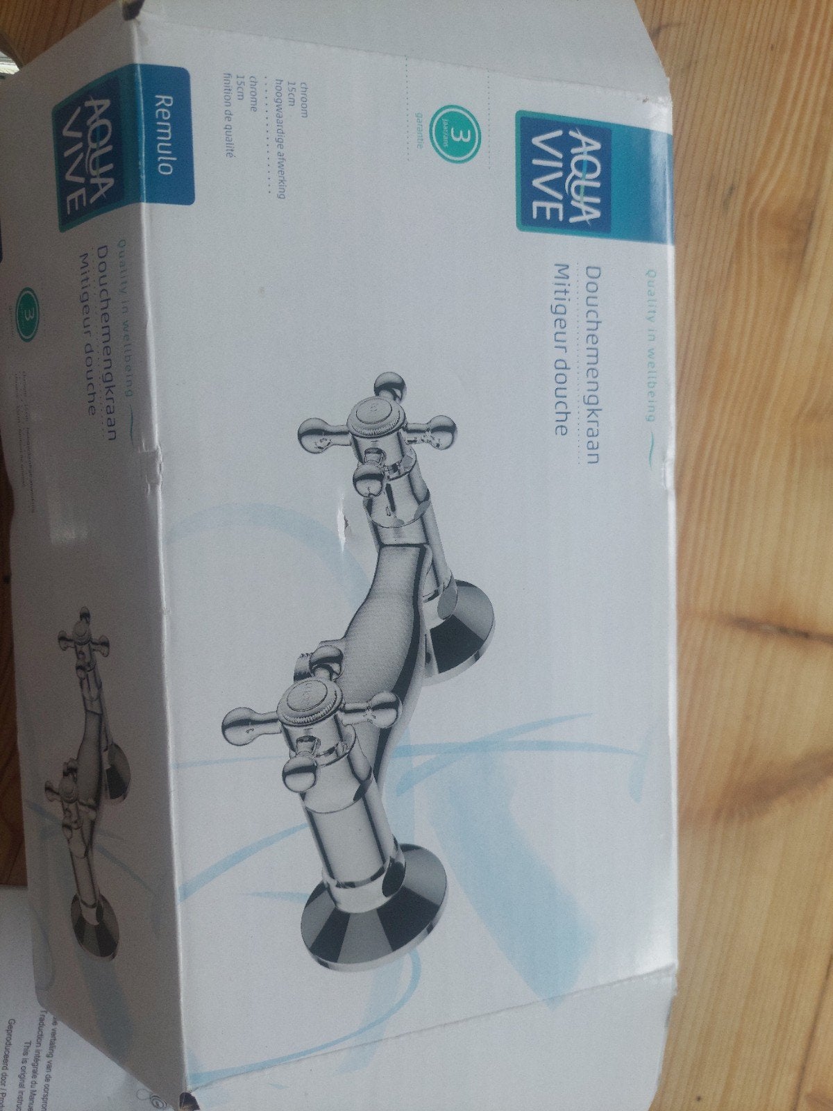 Chrome douche mengkraan, 15cm, Ophalen, Zo goed als nieuw, Douche