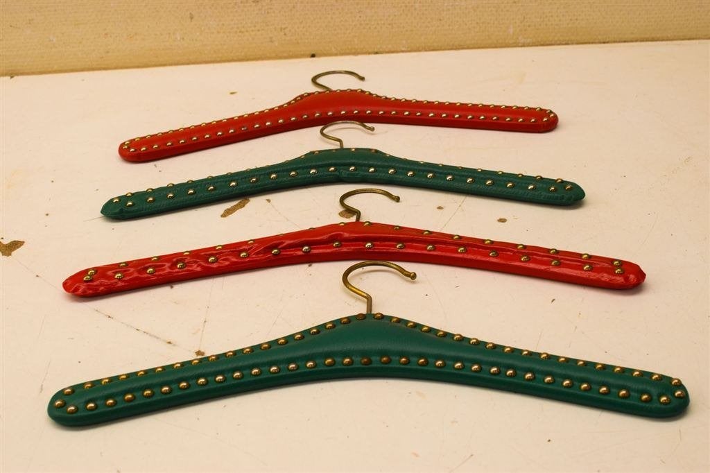 4 stuks vintage Kapstokken 50234, Wandkapstok, Gebruikt, Ophalen of Verzenden, Minder dan 100 cm