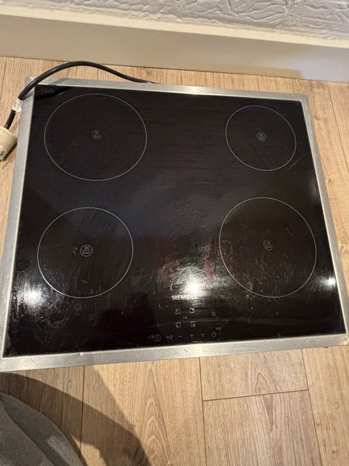 Siemens kookplaat, Ophalen, 4 kookzones, Zo goed als nieuw, Inbouw