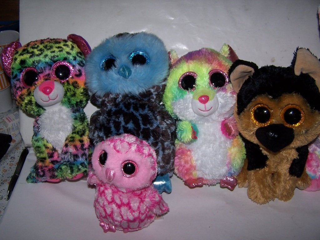 Verschillende Ty knuffels met glinsterogen. Zie foto's., Kinderen en Baby's, Speelgoed | Knuffels en Pluche, Ophalen of Verzenden