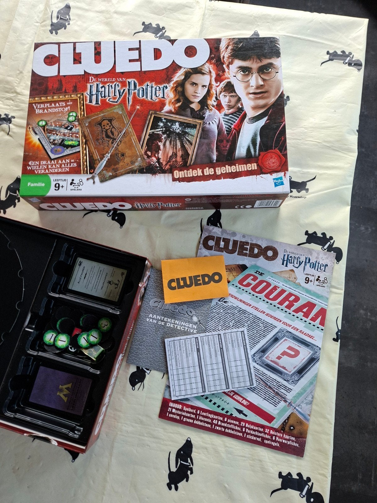 Cluedo: De Wereld van Harry Potter - Ontdek de Geheimen, Vijf spelers of meer, Ophalen, Gebruikt, Hasbro