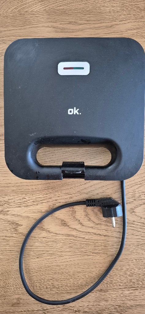 OK. 3-in-1 Grill, Wafelijzer en Tosti-ijzer, Witgoed en Apparatuur, Ophalen of Verzenden, Vaatwasmachinebestendig, Gebruikt, Tafelgrill