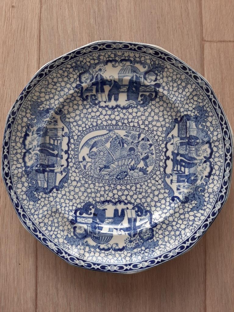 Bord met Chinees patroon - William Adams, Ophalen, Gebruikt