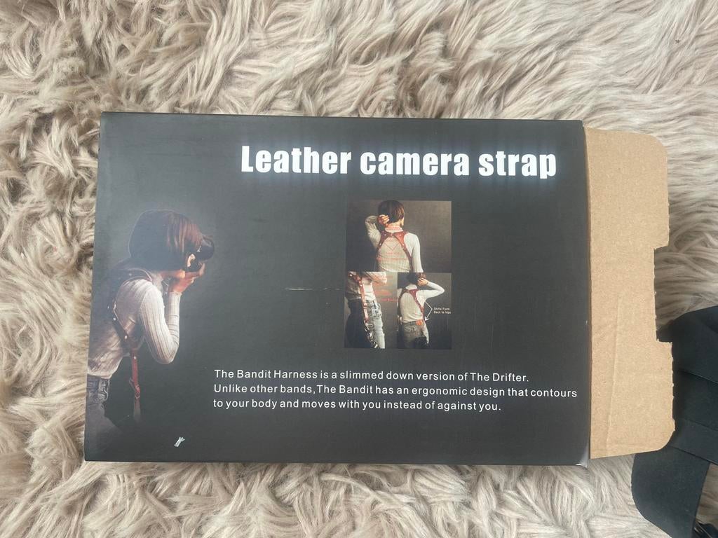 Leren camera harnas / strap, Ophalen of Verzenden, Nieuw, Overige typen, Overige merken