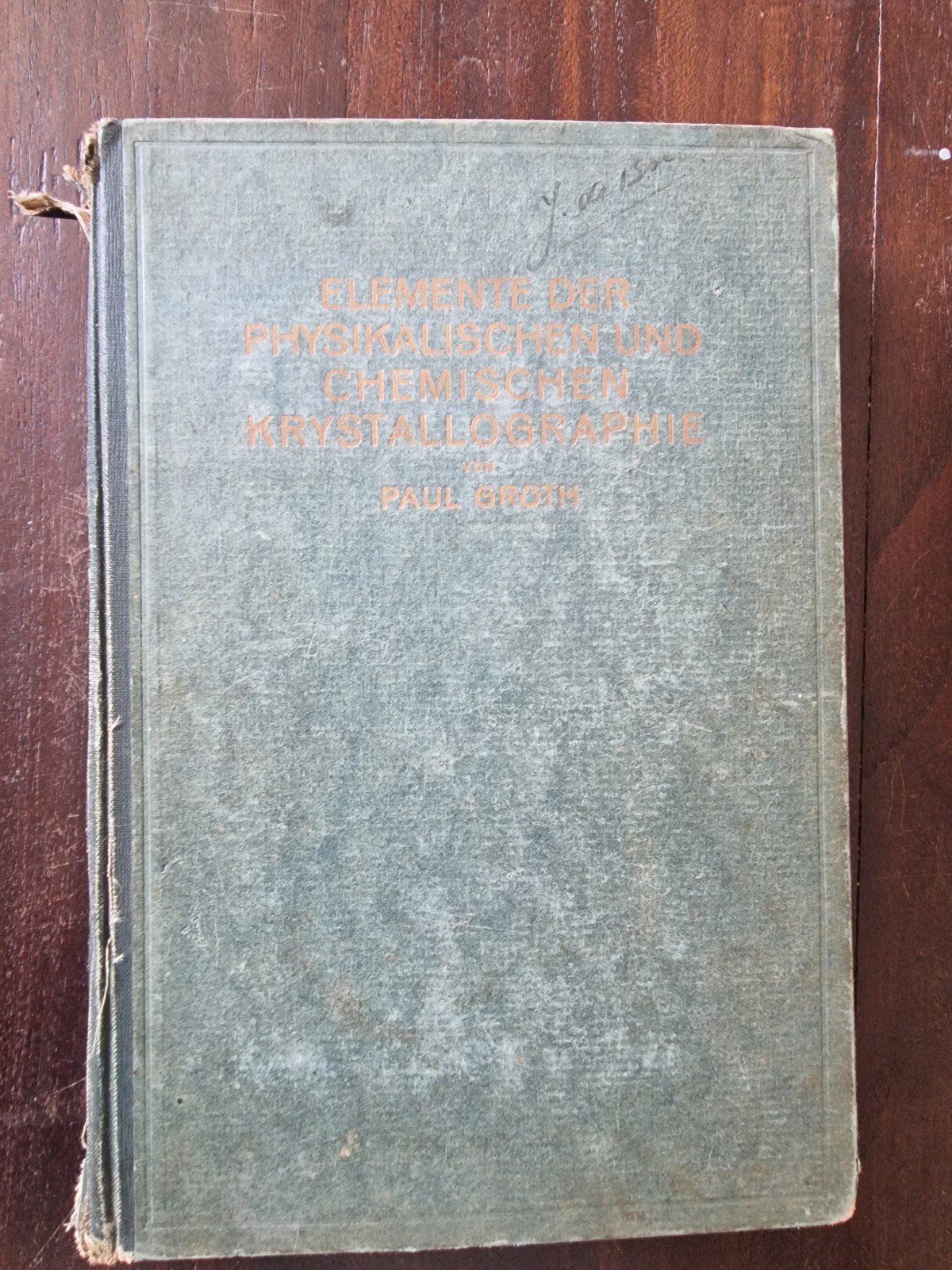 Elemente der Physikalischen und Chemischen Krystallographie, Ophalen of Verzenden