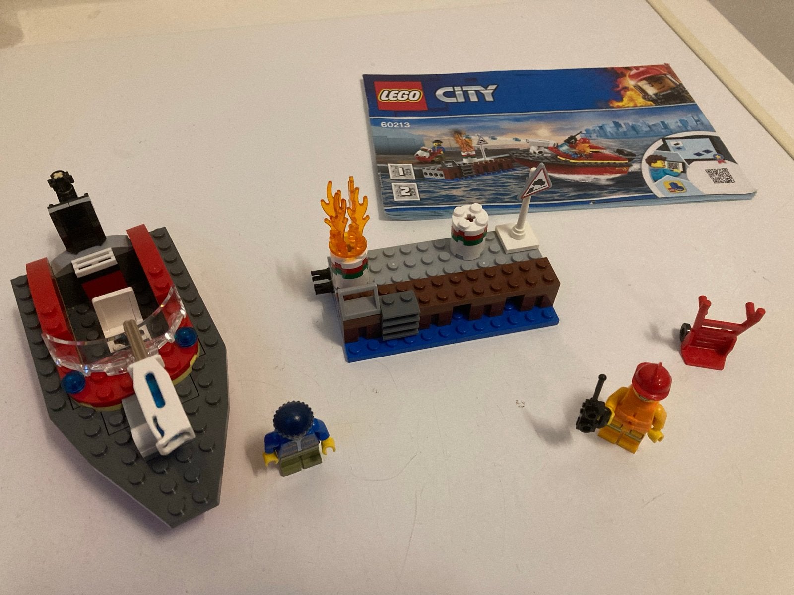 LEGO City Brandweerboot en steiger (60213), Ophalen, Gebruikt, Overige merken