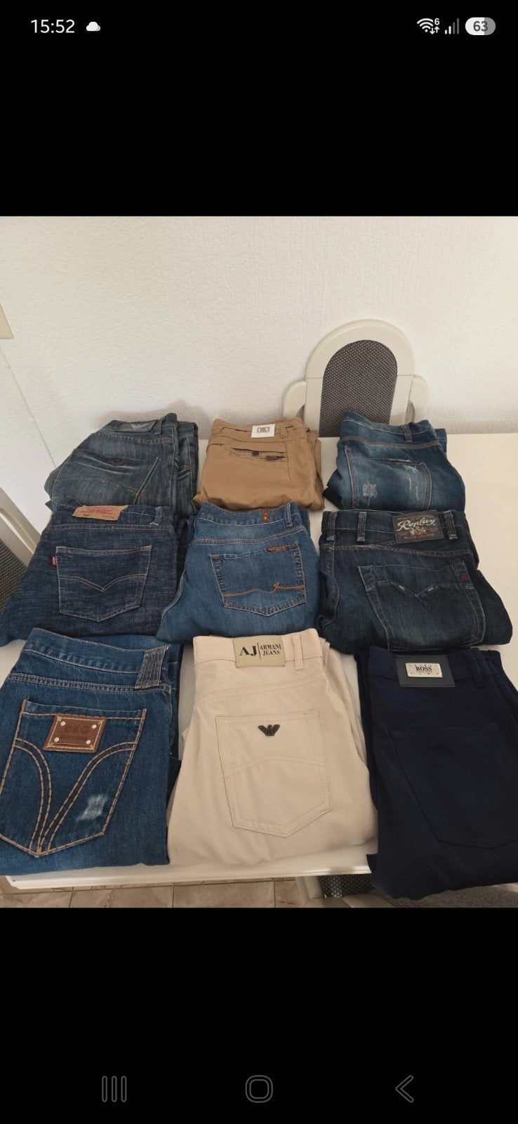 Diverse merk spijkerbroeken en chino's - Zo goed als nieuw, Blauw, Overige jeansmaten, Ophalen of Verzenden, Zo goed als nieuw