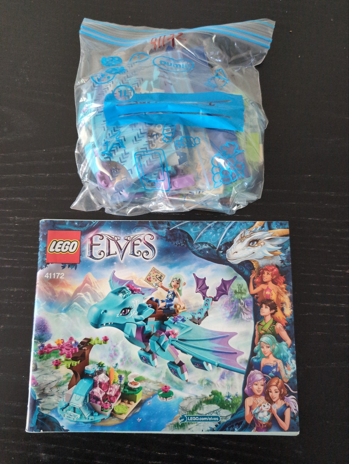 Lego Elves 41172 - Het Waterdraak Avontuur, Ophalen of Verzenden, Zo goed als nieuw