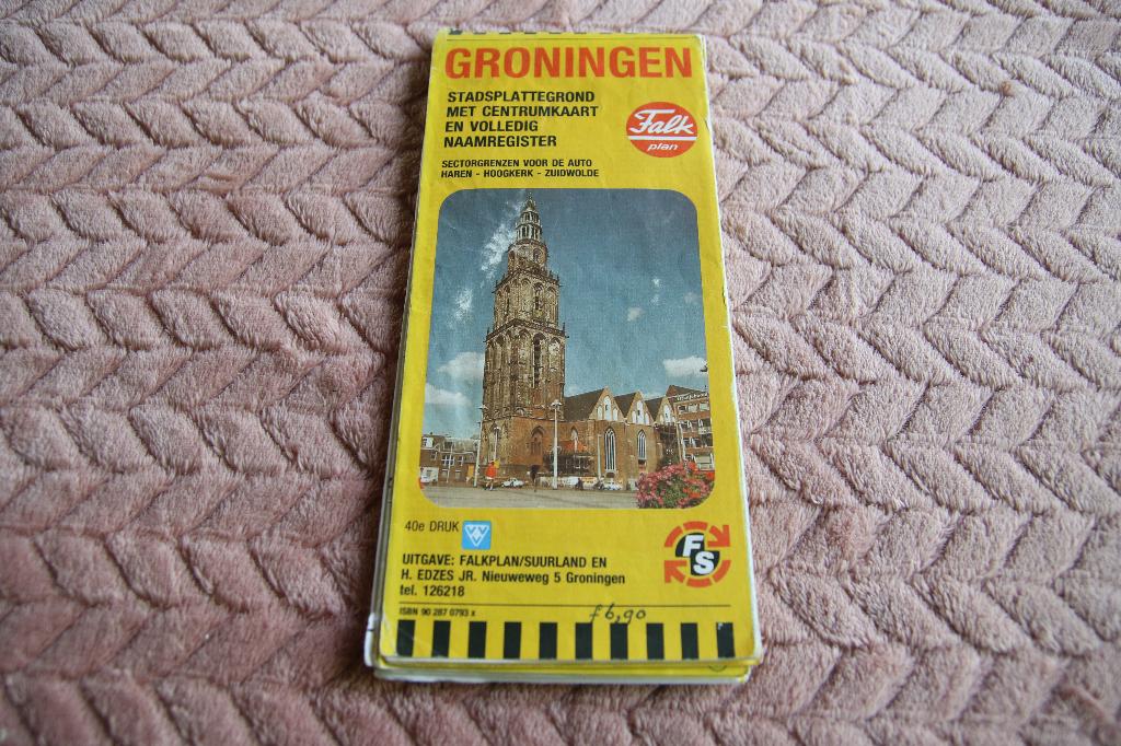 Falkplan Plattegrond Groningen. 40e druk, Boeken, Atlassen en Landkaarten, Gelezen, Overige typen, Ophalen of Verzenden, 1800 tot 2000
