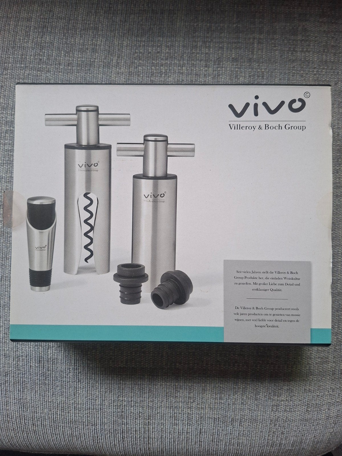 Vivo Villeroy & Boch Sommelier Set 3-delig - Nieuw, Overige typen, Ophalen of Verzenden, Metaal, Overige merken