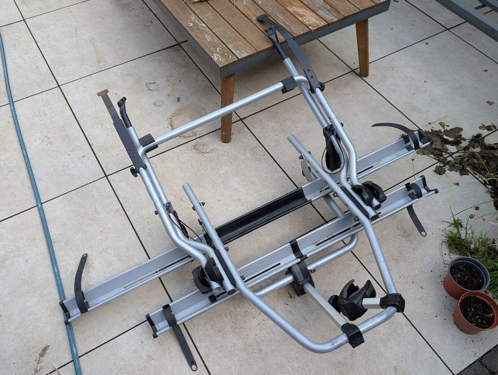 Thule ClipOn High 9106 fietsendrager, Ophalen, 2 fietsen, Gebruikt, Achterklepdrager