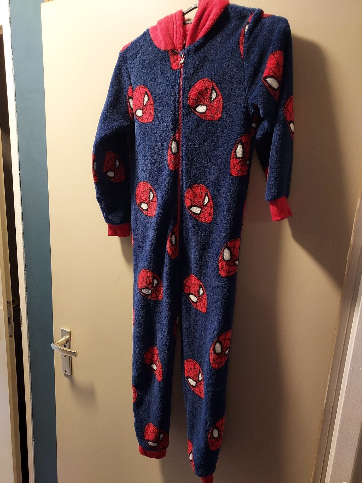 Spiderman Onesie Maat 122/128, Nacht- of Onderkleding, Gebruikt, Ophalen of Verzenden, Spiderman