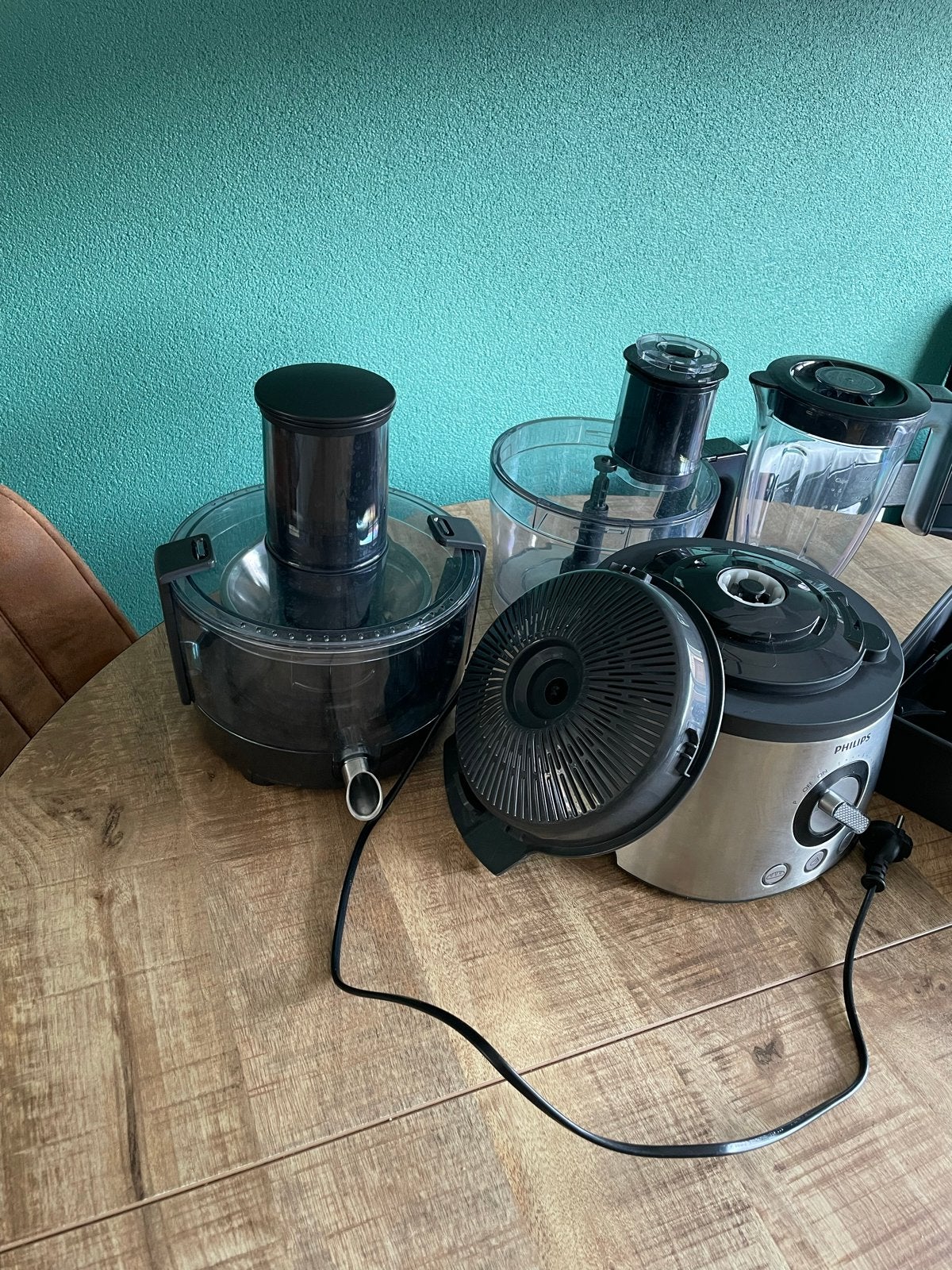 Philips Keukenmachine- Compleet met accessoires, Witgoed en Apparatuur, Ophalen, 3 snelheden of meer, Zo goed als nieuw, 2 tot 3 liter