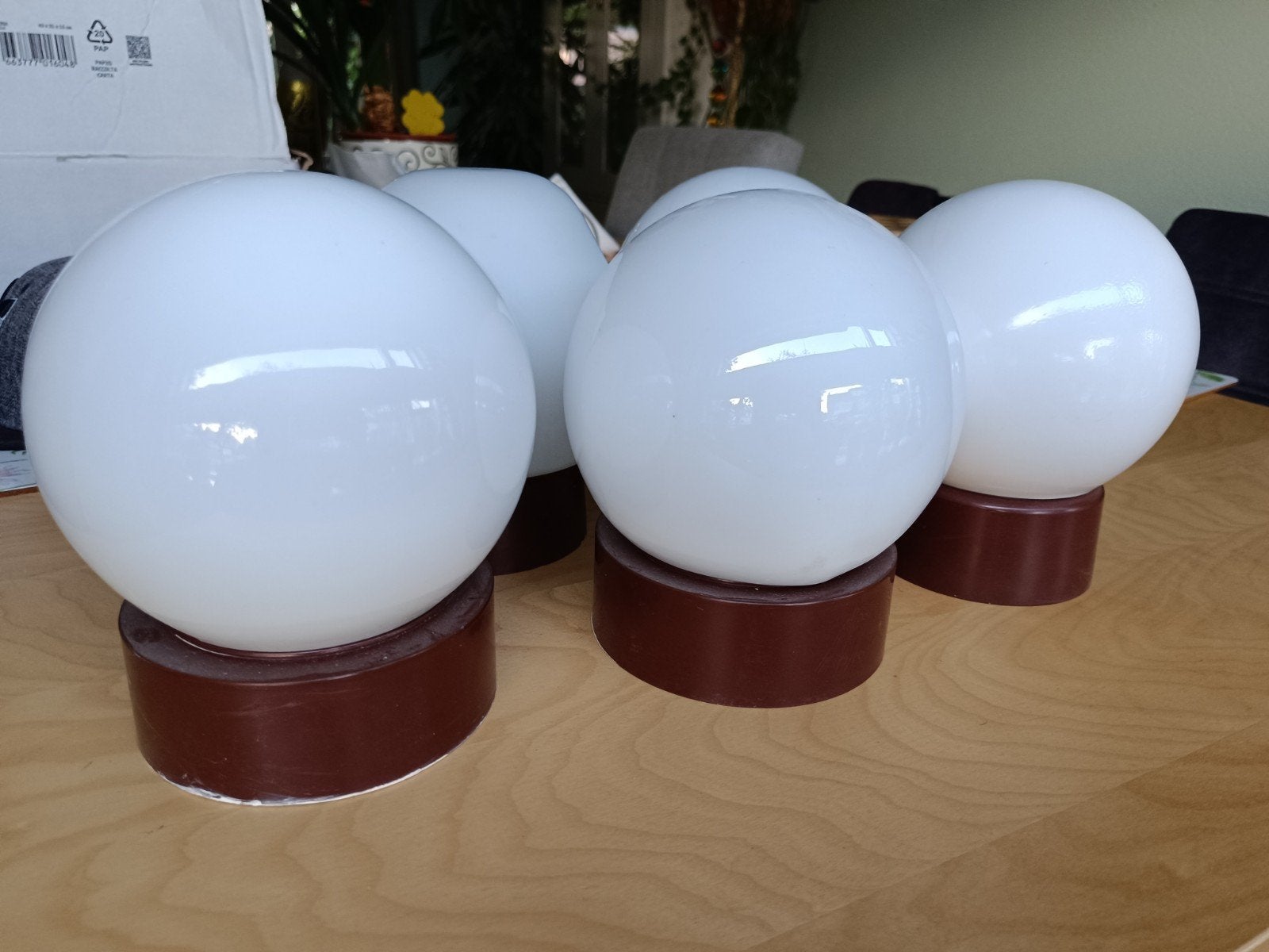 Set van 5 vintage bolvormige lampen, Ophalen, Gebruikt, Vintage, Retro, Mid-century