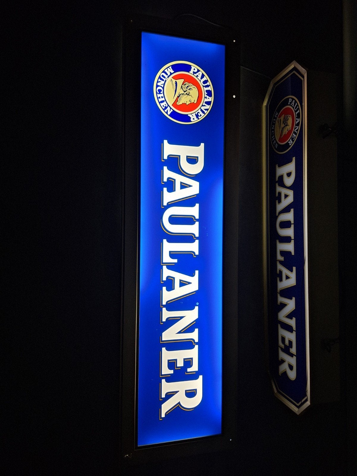 Grote Paulaner Bier Lichtreclame - Aluminium Bak, Ophalen of Verzenden
