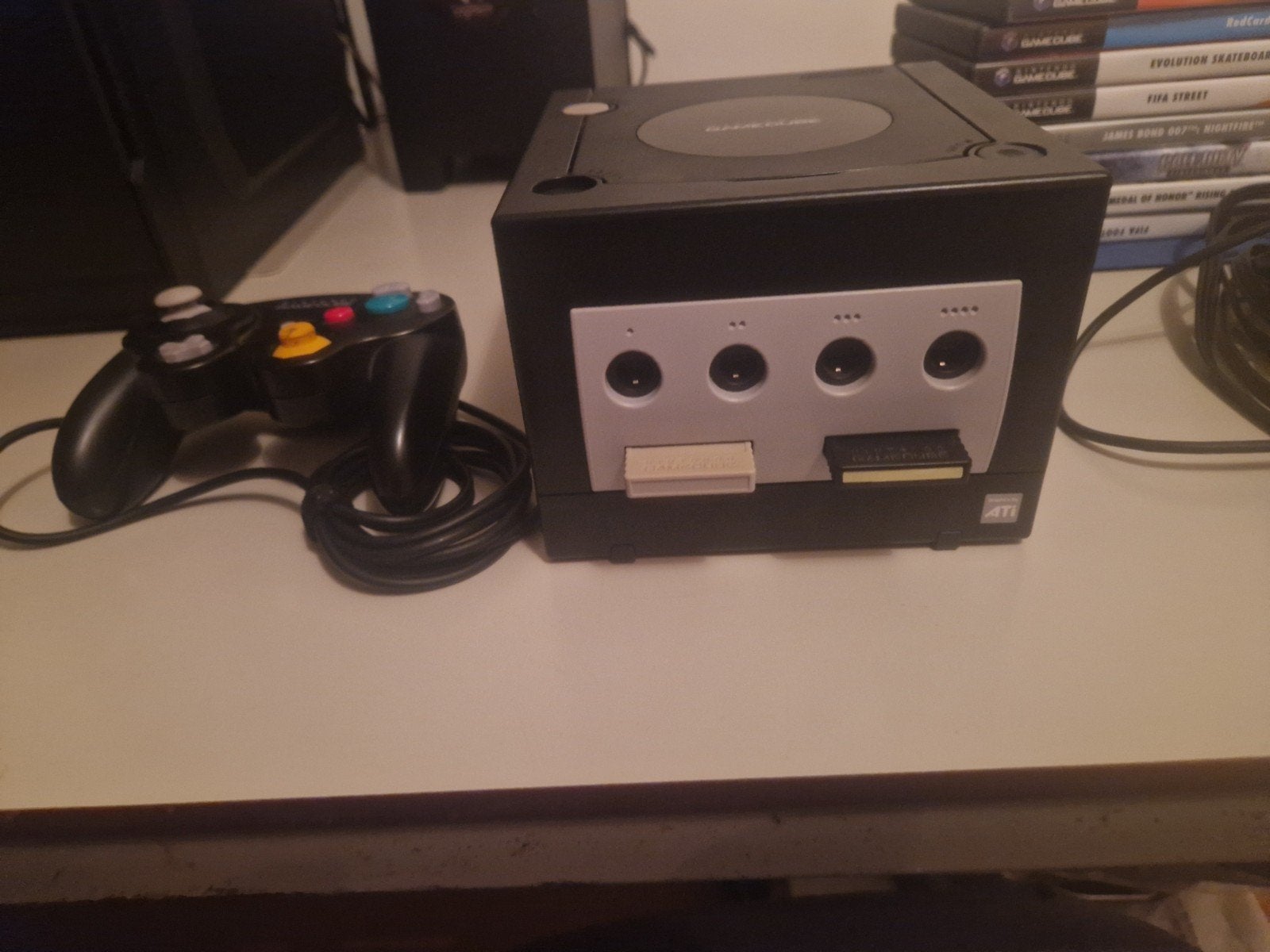 Nintendo GameCube met controller en 8 games, Spelcomputers en Games, Spelcomputers | Nintendo GameCube, Zwart, Ophalen of Verzenden