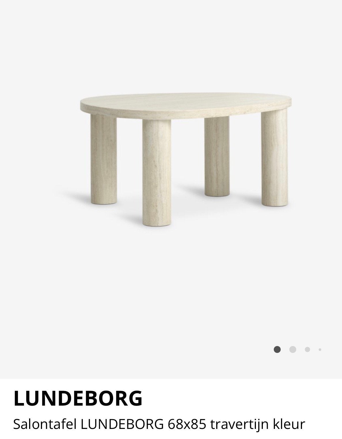 Koffietafel organische vorm, Ophalen, 100 tot 150 cm, Nieuw, 50 tot 100 cm
