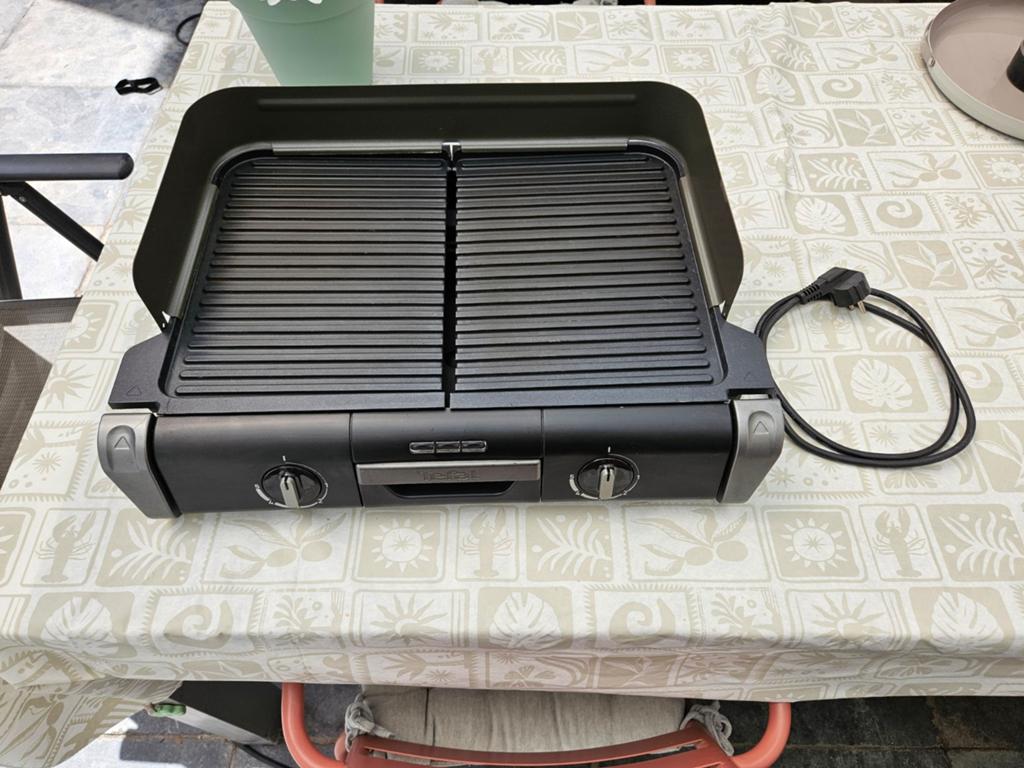 Tefal elektrische BBQ / contactgrill 2400W TG800012, Ophalen, Gebruikt, Tefal