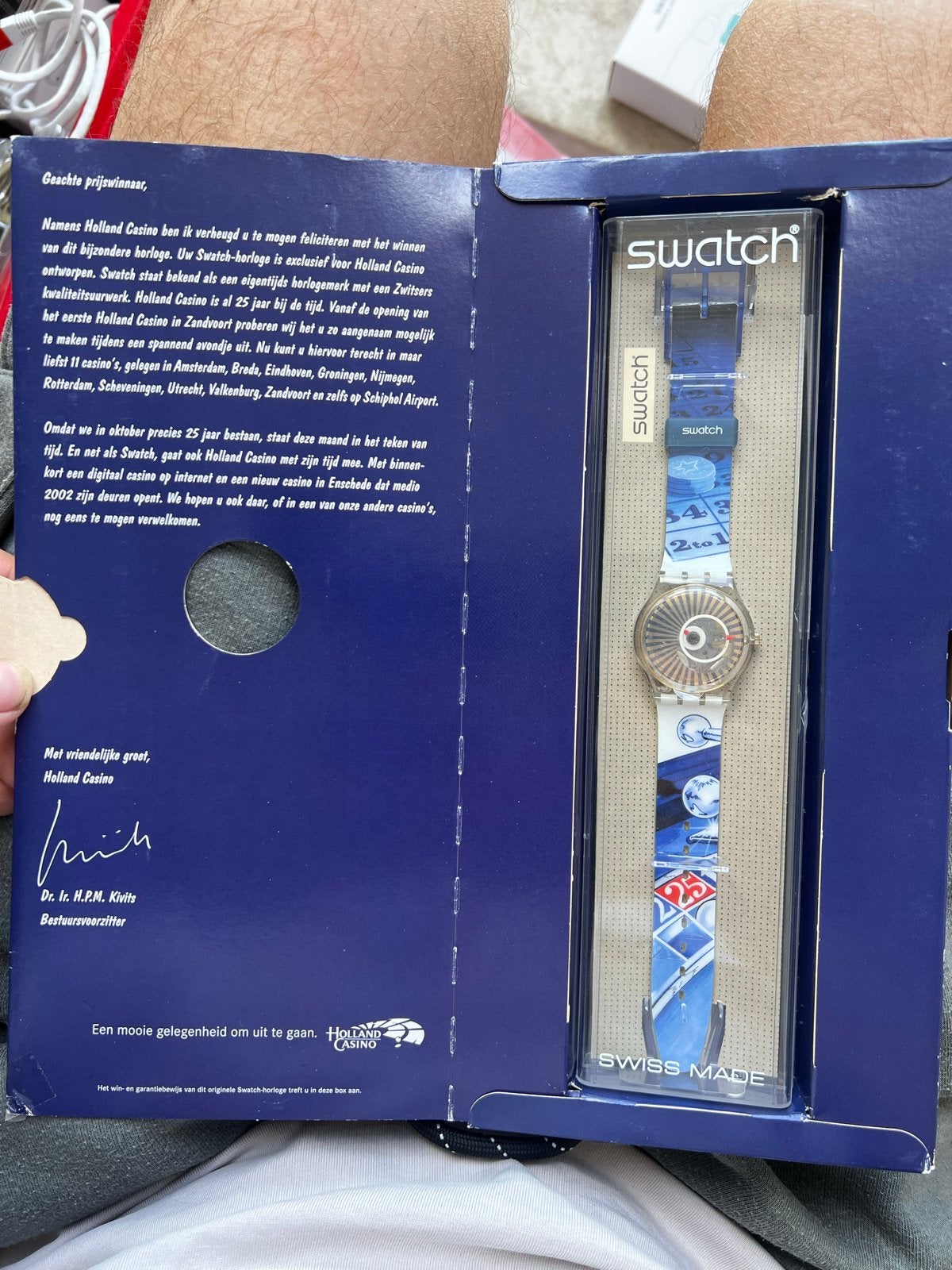 Zeldzaam Swatch Holland Casino horloge 25 jaar jubileum, Ophalen of Verzenden, Nieuw