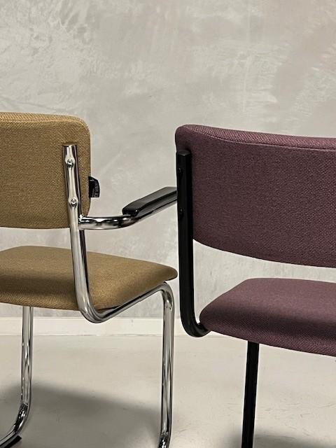 Retro sledestoelen nieuw eetkamerstoelen buisframe prijs p/s, Overige kleuren, ., Overige materialen, Vintage