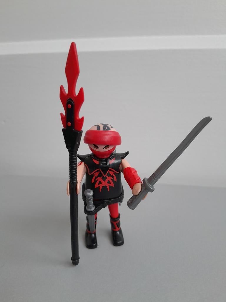Playmobil 9335 ninja met lans, Ophalen of Verzenden, Zo goed als nieuw, Complete set