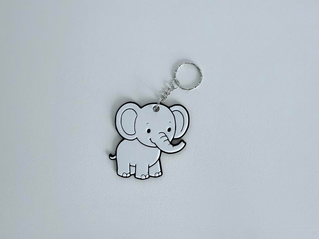 Olifant sleutelhanger, Verzamelen, Sleutelhangers, Zo goed als nieuw, Dier of Natuur, Verzenden