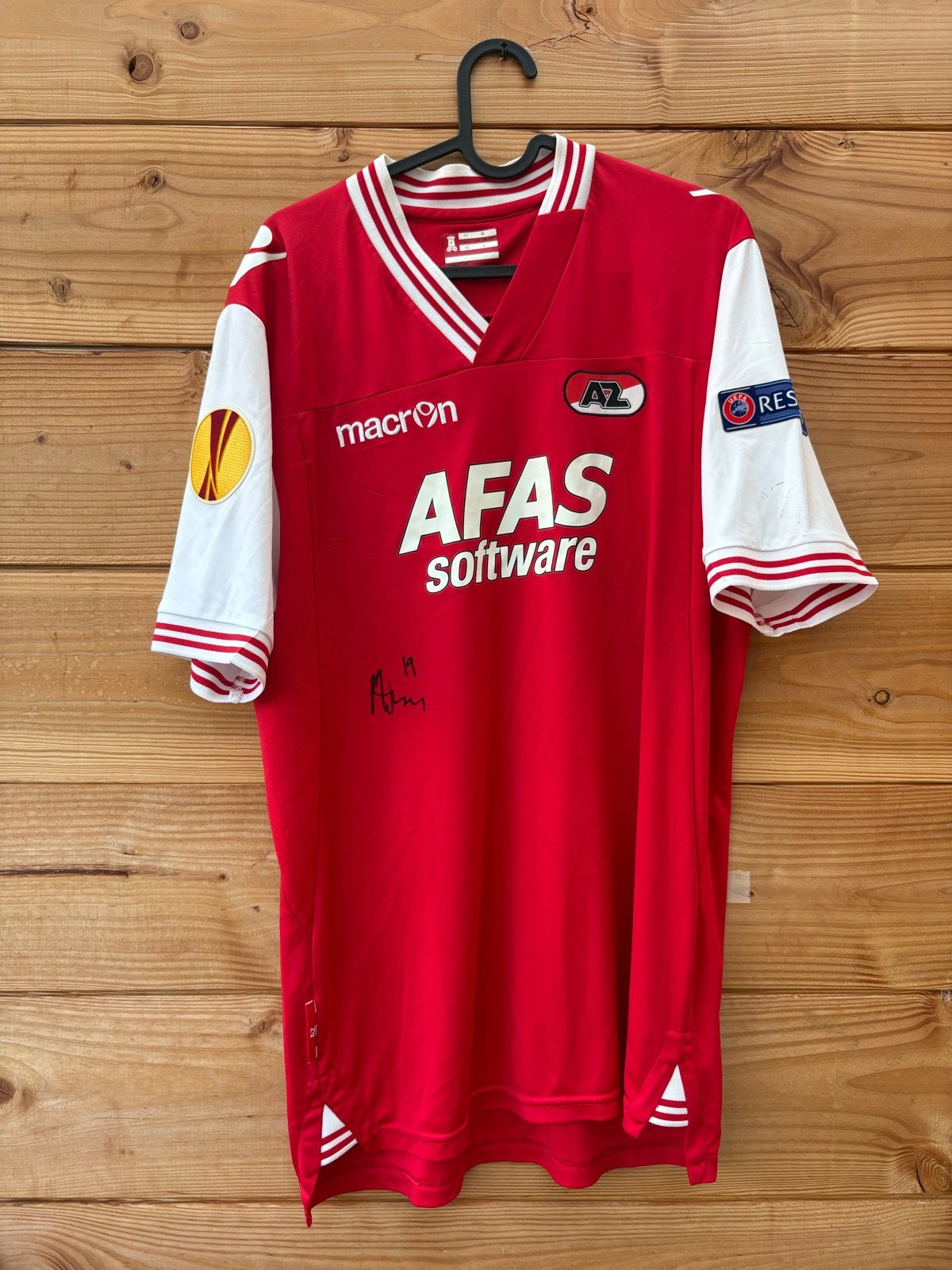 Matchworn AZ Henriksen shirt - Europa League (oud logo), Verzamelen, Sportartikelen en Voetbal, Ophalen of Verzenden, Gebruikt