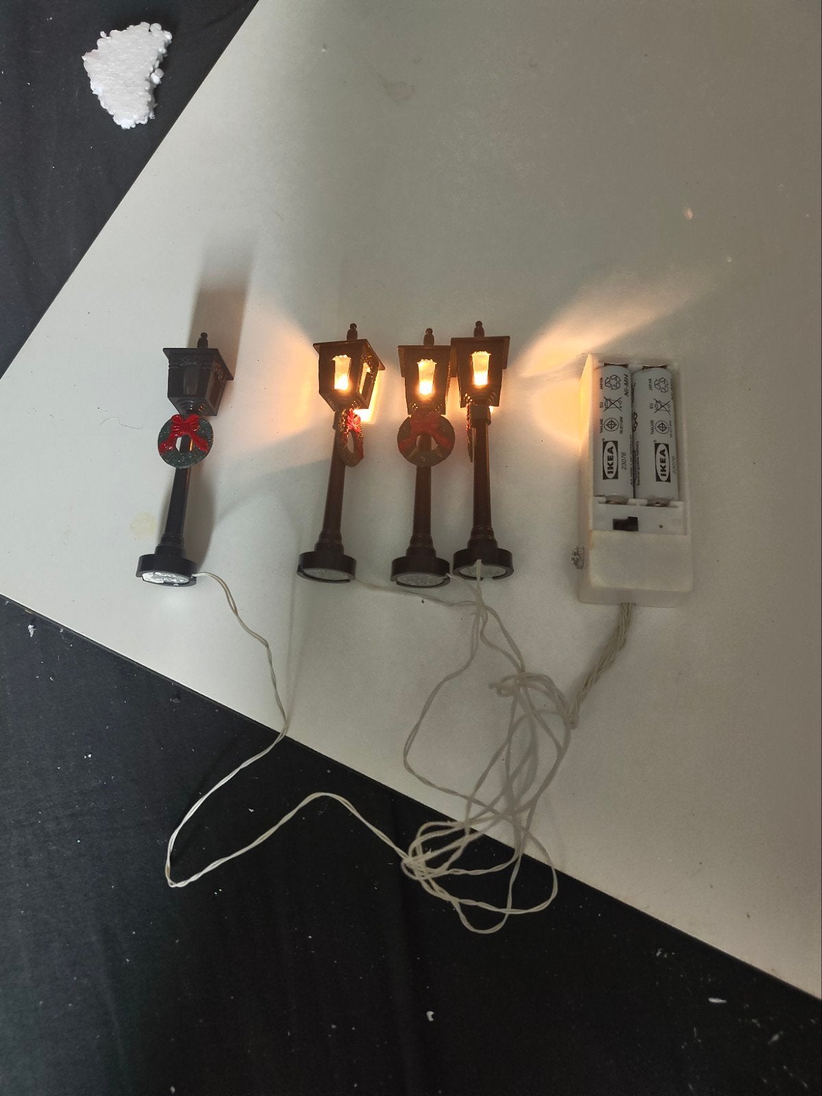 Lemax lantaarnpalen 4x, Diversen, Ophalen of Verzenden, Gebruikt
