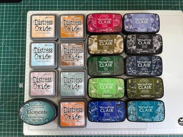 Distress Oxide, stamp press, gel press, stempelen, Hobby en Vrije tijd, Ophalen of Verzenden, Zo goed als nieuw, Clearstamp