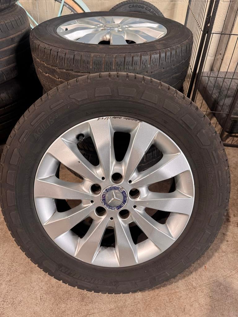Mercedes Vito W447 Wielen Set - Zomerbanden, Ophalen, 16 inch, Banden en Velgen, 205 mm