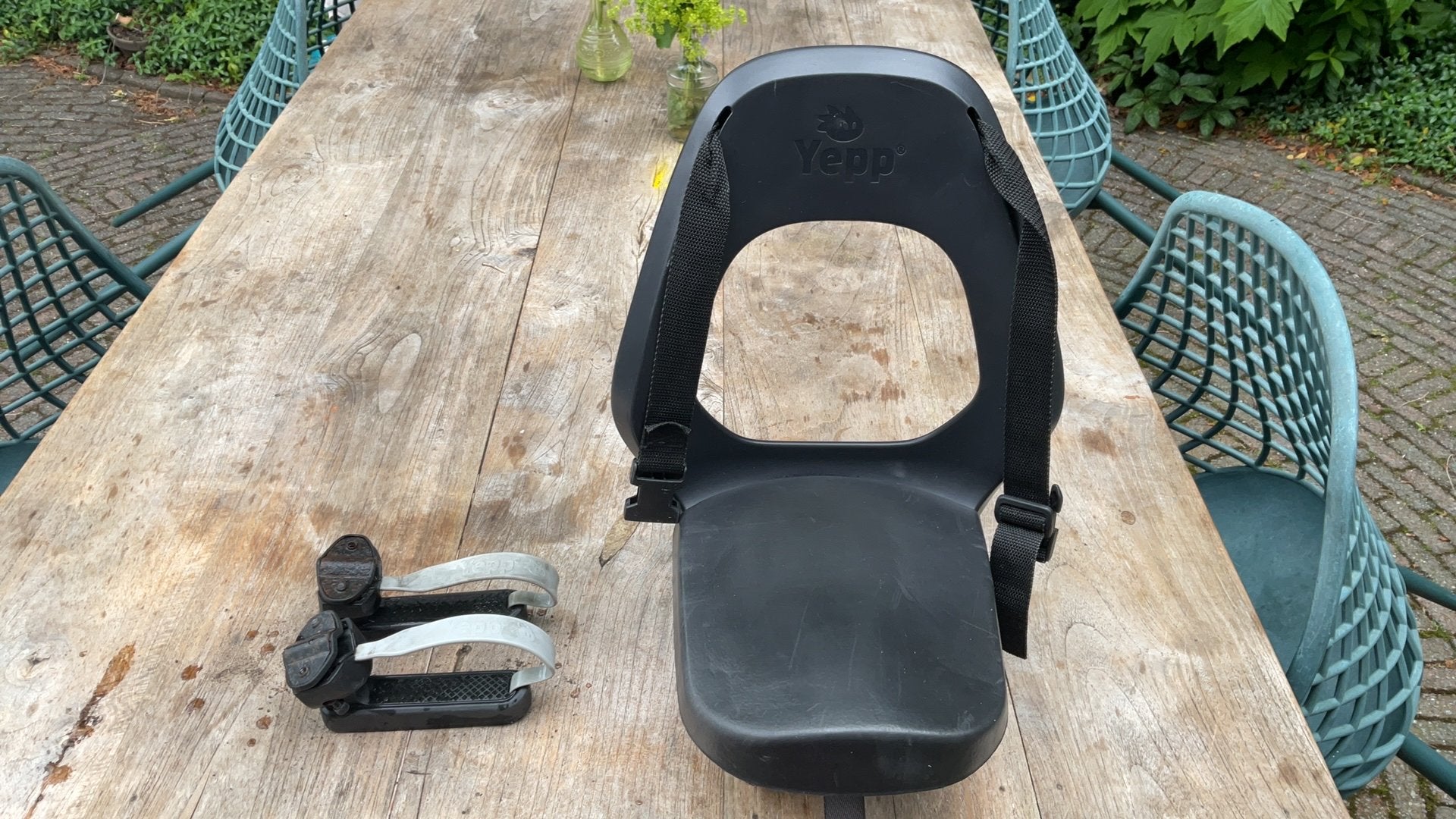 Yepp Fietszitje Achter - Zwart, Ophalen, Achterzitje, 0 t/m 18 kg, Gebruikt