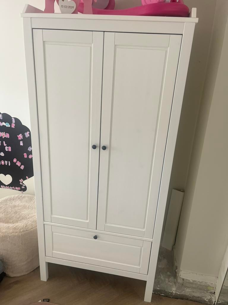 SUNDVIK Kledingkast, wit, 80x50x171 cm, Ophalen, 50 tot 70 cm, 105 cm of meer, Zo goed als nieuw