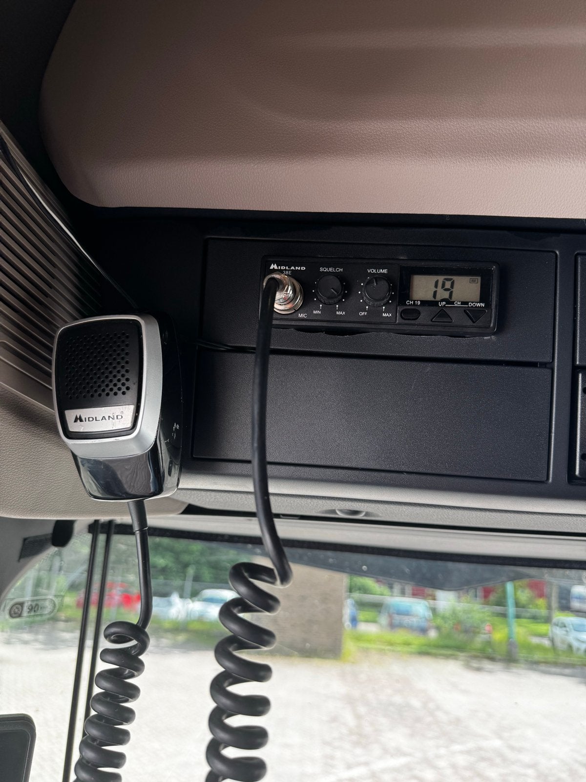 Midland CB Radio met microfoon, Telecommunicatie, Portofoons en Walkie-talkies, 5 tot 15 km, Ophalen of Verzenden, Zo goed als nieuw