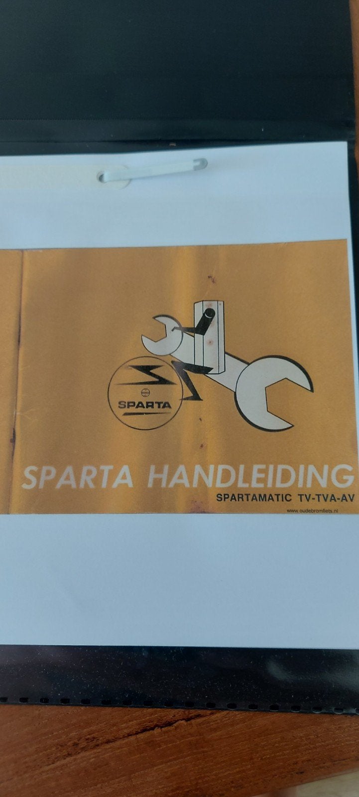 Sparta Spartamatic TV-TVA-AV Onderhoudsboek / Handleiding, Ophalen of Verzenden, Gebruikt