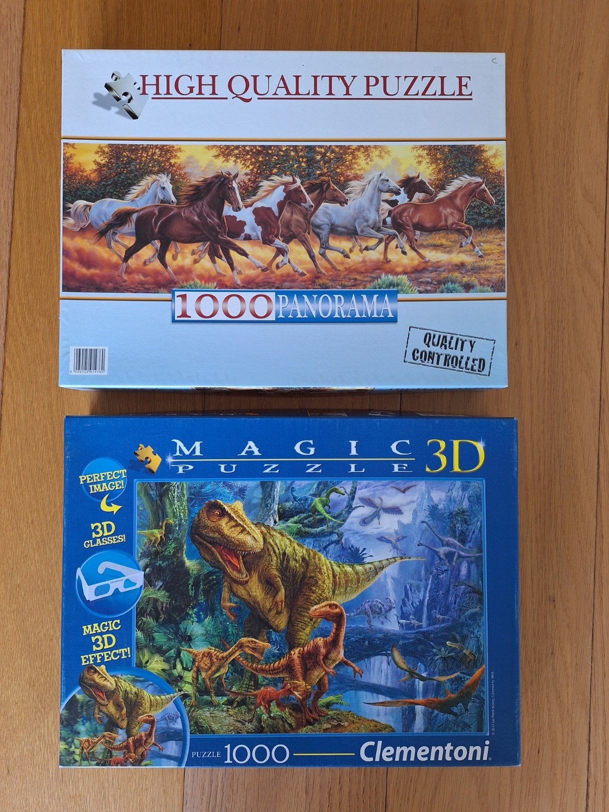 2 puzzels 1000 stukjes.Alleen ophalen, Ophalen, 500 t/m 1500 stukjes, Gebruikt, Legpuzzel