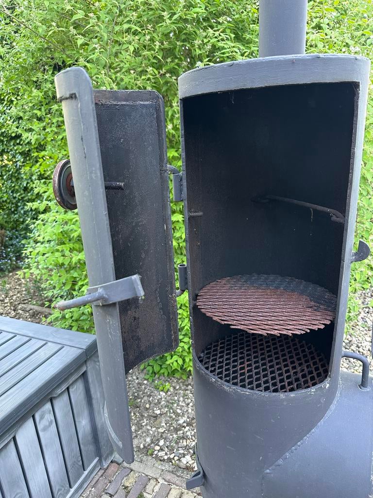 Robuuste Houtskool BBQ Smoker, Tuin en Terras, Houtskoolbarbecues, Ophalen, Gebruikt