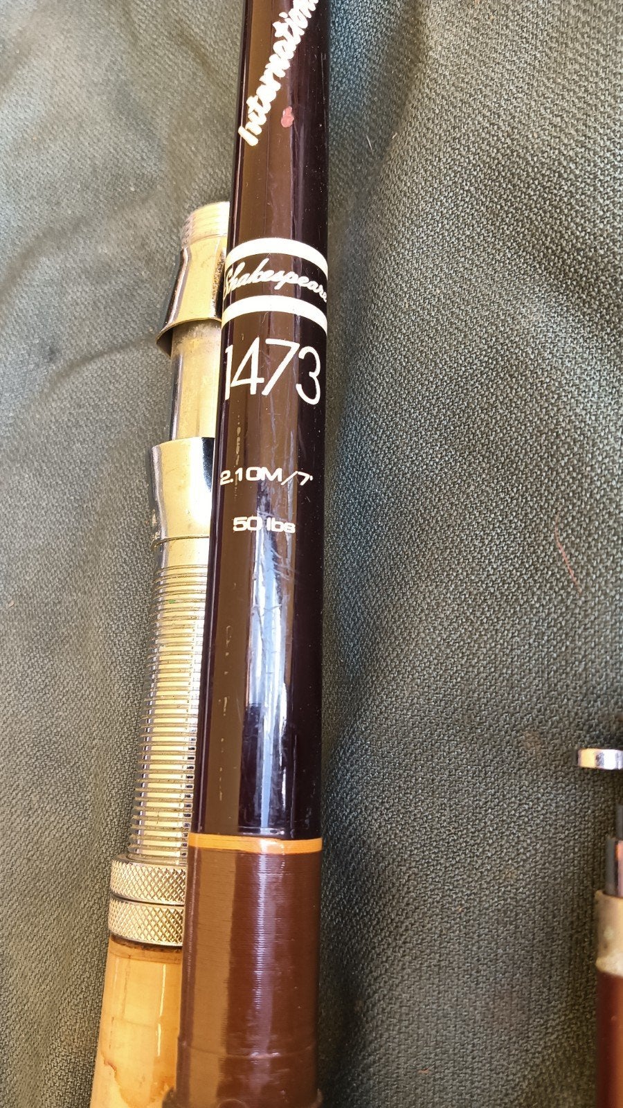 Vintage Shakespeare 1473 Werphengel 2.10M/7 50lbs, Ophalen of Verzenden