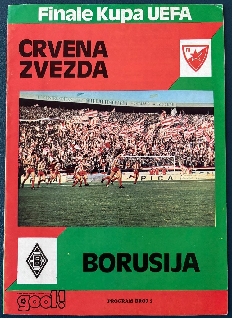 Programma Rode Ster - BMG UEFA-Cup Finale 1979, Verzenden, Zo goed als nieuw, Buitenlandse clubs