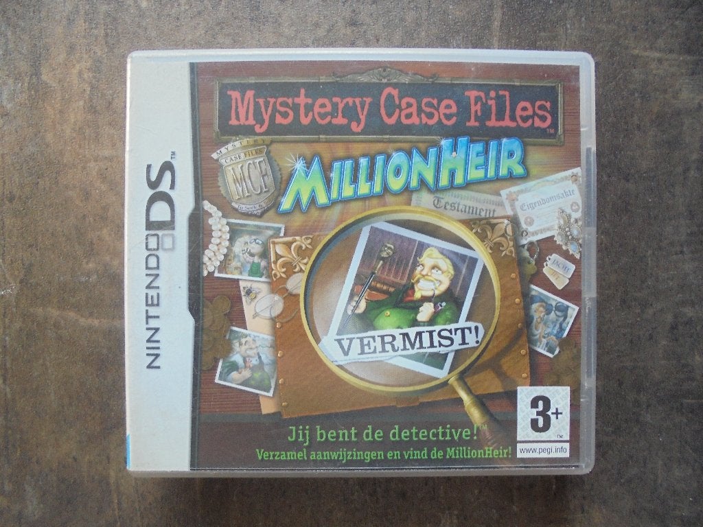 Mystery Case Files MillionHeir voor DS (zie foto's), Puzzel en Educatief, Gebruikt, 1 speler, Ophalen of Verzenden