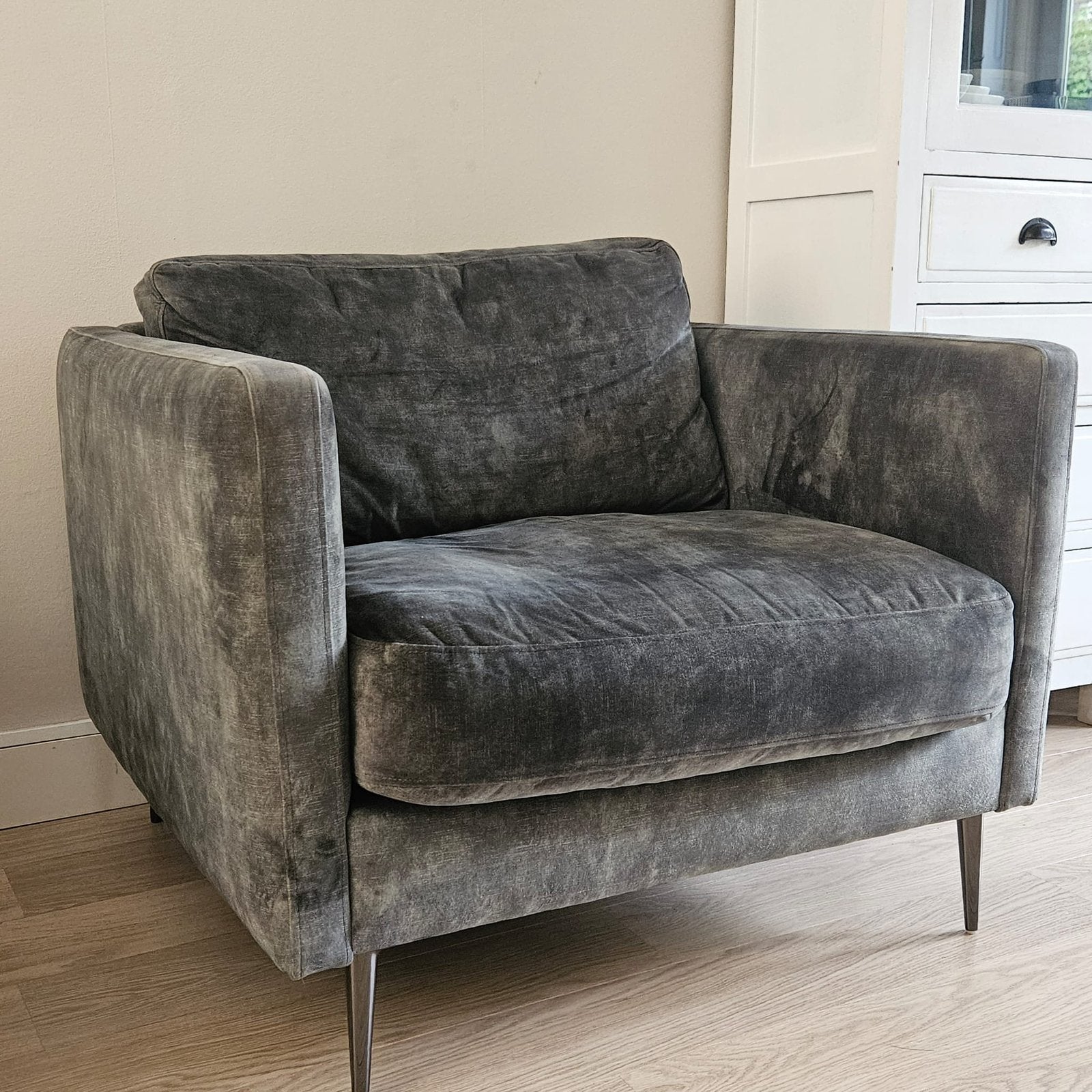 Fauteuil, Huis en Inrichting, Banken | Sofa's en Chaises Longues, Ophalen, Eenpersoons, 75 tot 100 cm, Zo goed als nieuw