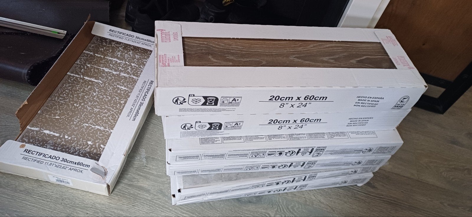 Hornbach houtlook tegels, Doos, Ophalen of Verzenden, Minder dan 40 cm, Nieuw
