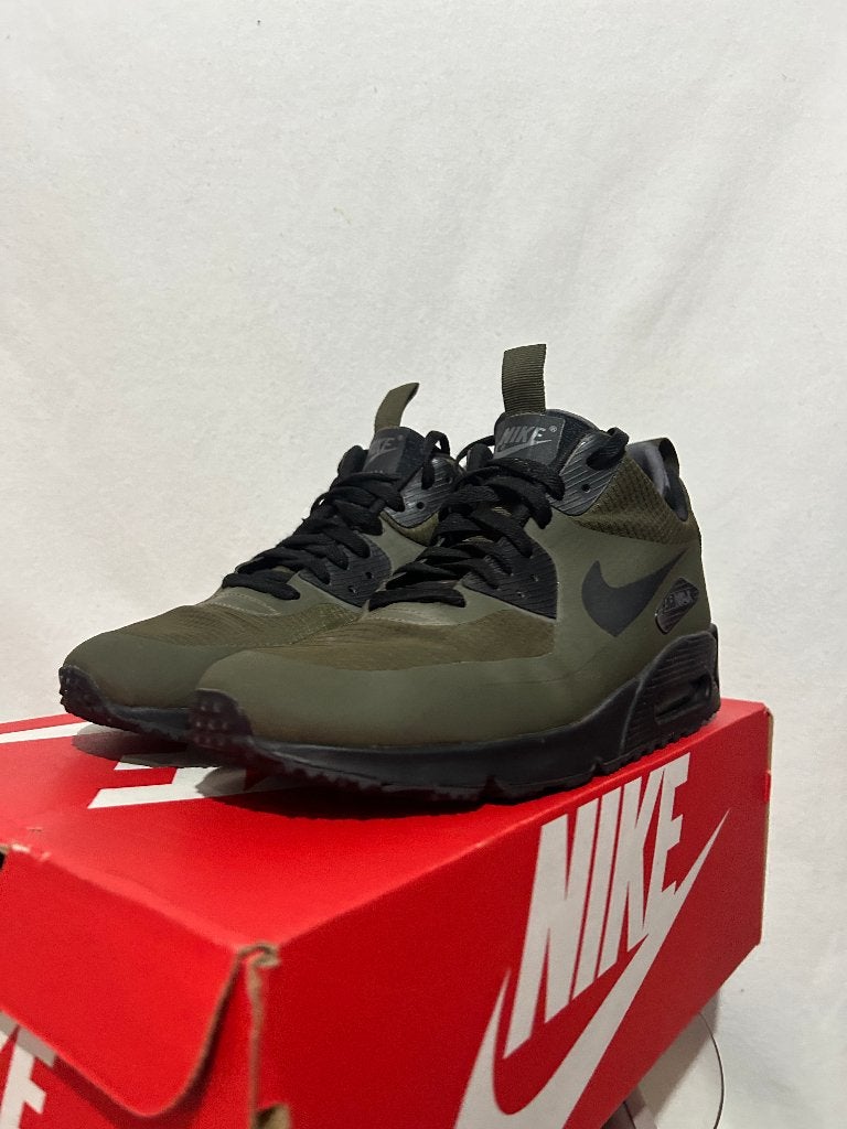 ALS NIEUW! Maat 45 - Nike Air Max 90 Mid Winter Dark Loden, Overige kleuren, Verzenden, Nike, Nike