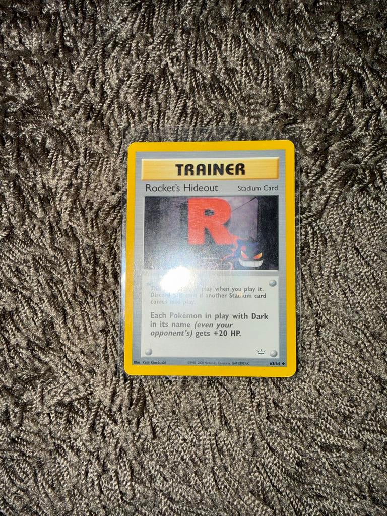 Pokémon TCG Rocket's Hideout Trainer Kaart 63/64, Ophalen of Verzenden, Gebruikt, Losse kaart