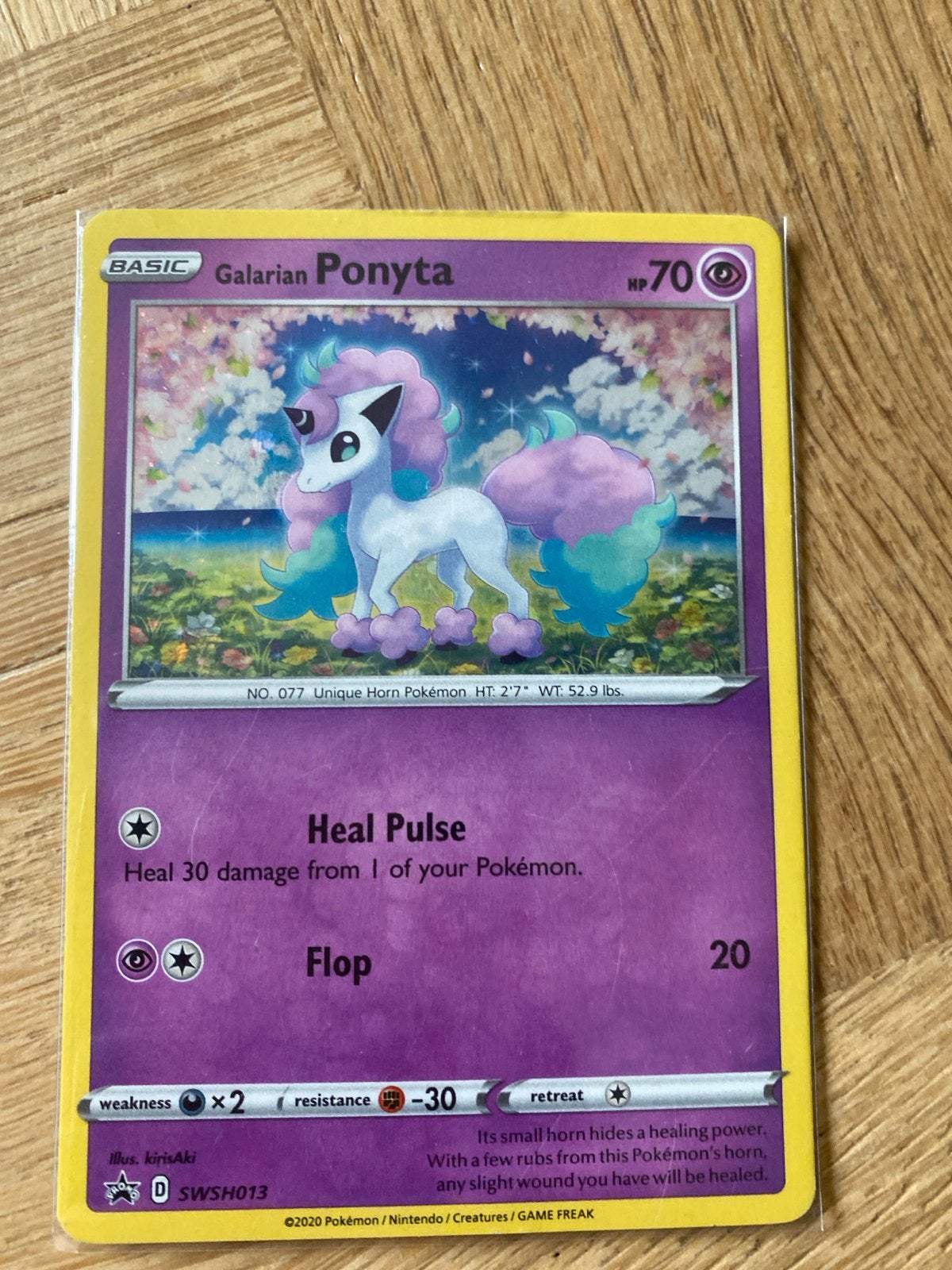 Pokémon Kaart: Galarian Ponyta SWSH013 Promo, Verzenden, Zo goed als nieuw, Losse kaart
