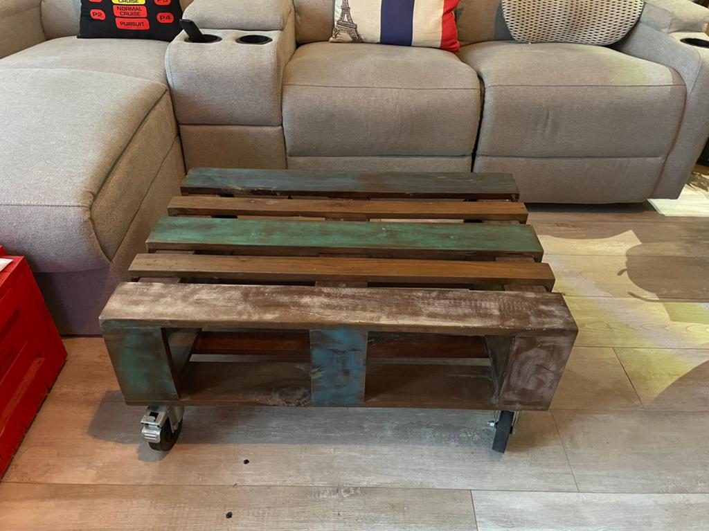 Salontafel hout, Ophalen, Gebruikt, 100 tot 150 cm, 50 tot 100 cm