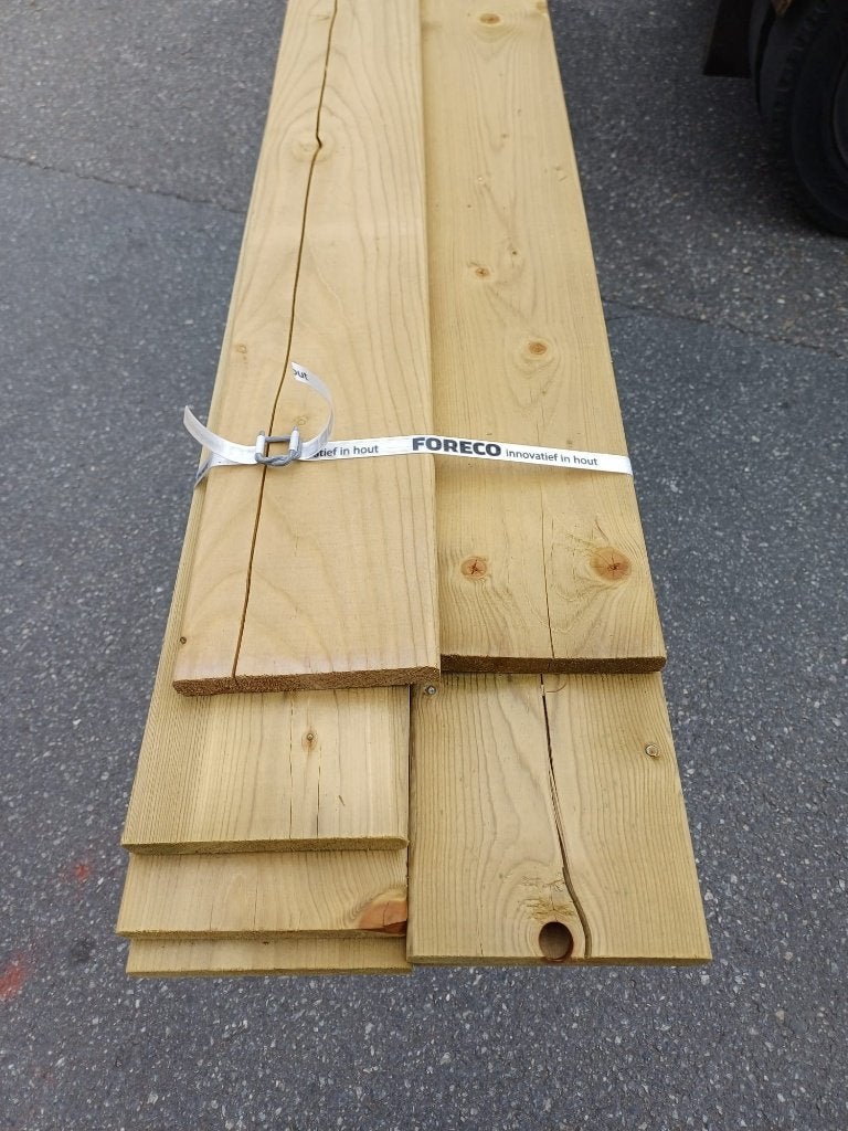 Schuttingplank, ronde hoeken 18x145mm nr. 682, Ophalen, Zo goed als nieuw, 180 tot 250 cm, Planken