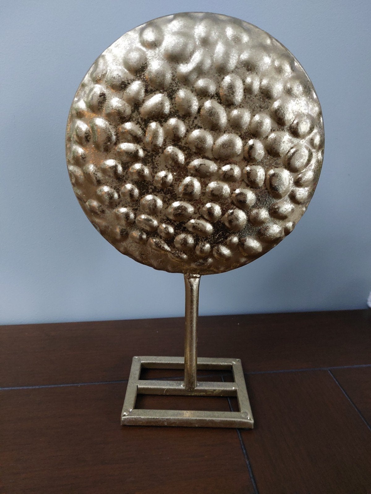 Goudkleurig ornament, 27 cm hoog, 16 cm breed, Ophalen of Verzenden, Zo goed als nieuw, Goud