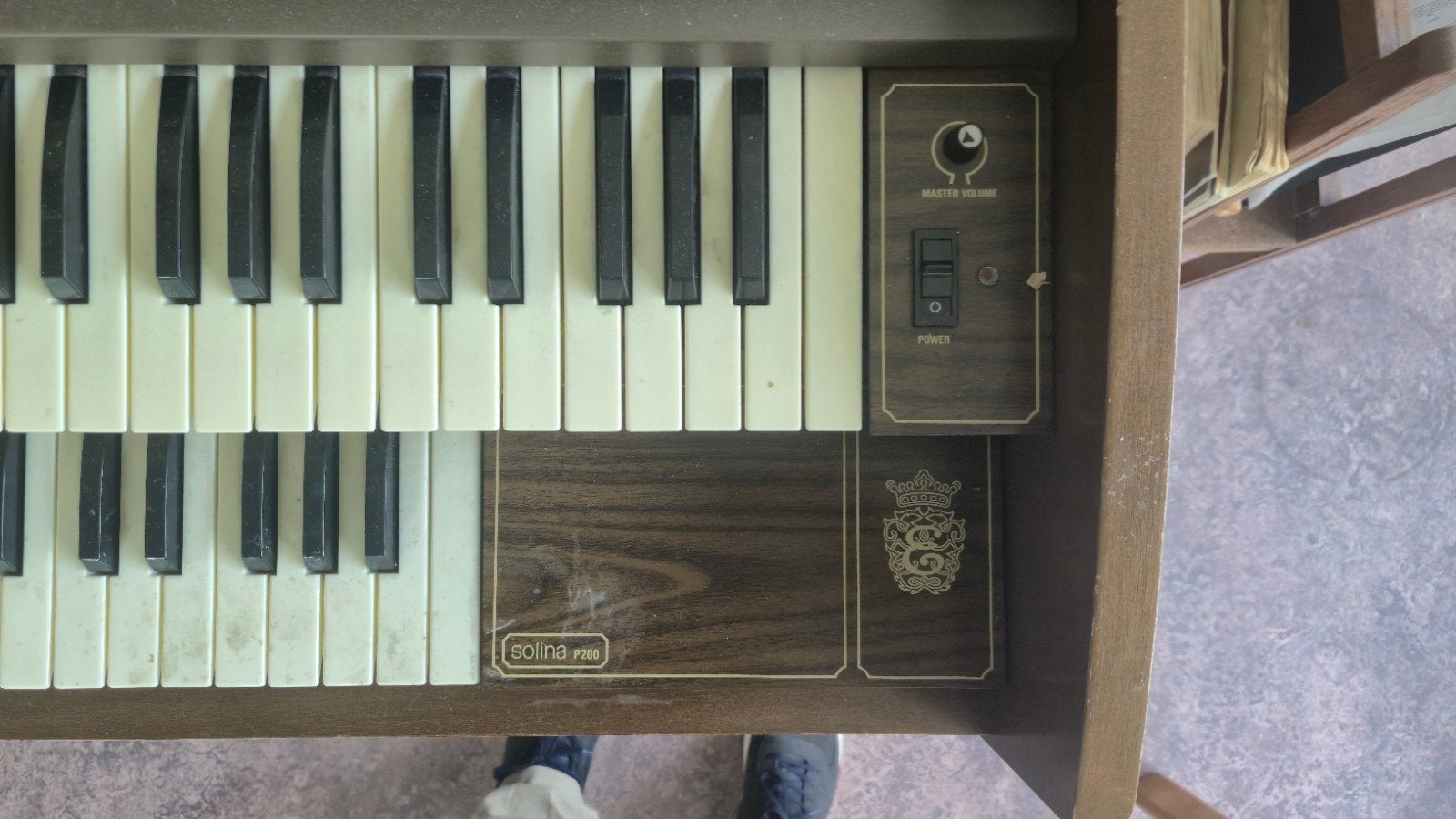 Eminent Solina P220 Orgel met 2 klavieren, Muziek en Instrumenten, Ophalen of Verzenden, Gebruikt, 2 klavieren, Orgel