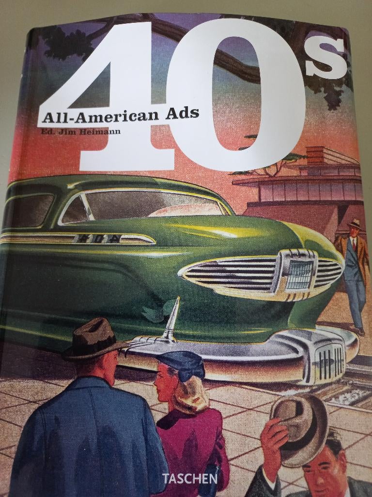 Boek Al American Ads 40s met o.a. reclame !!, Taschen, Ophalen of Verzenden, Zo goed als nieuw, Overige onderwerpen